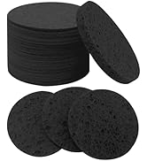 50-Count Large Compressed Facial Sponges for Estheticians,Daily Cleansing and Gentle Exfoliating-...