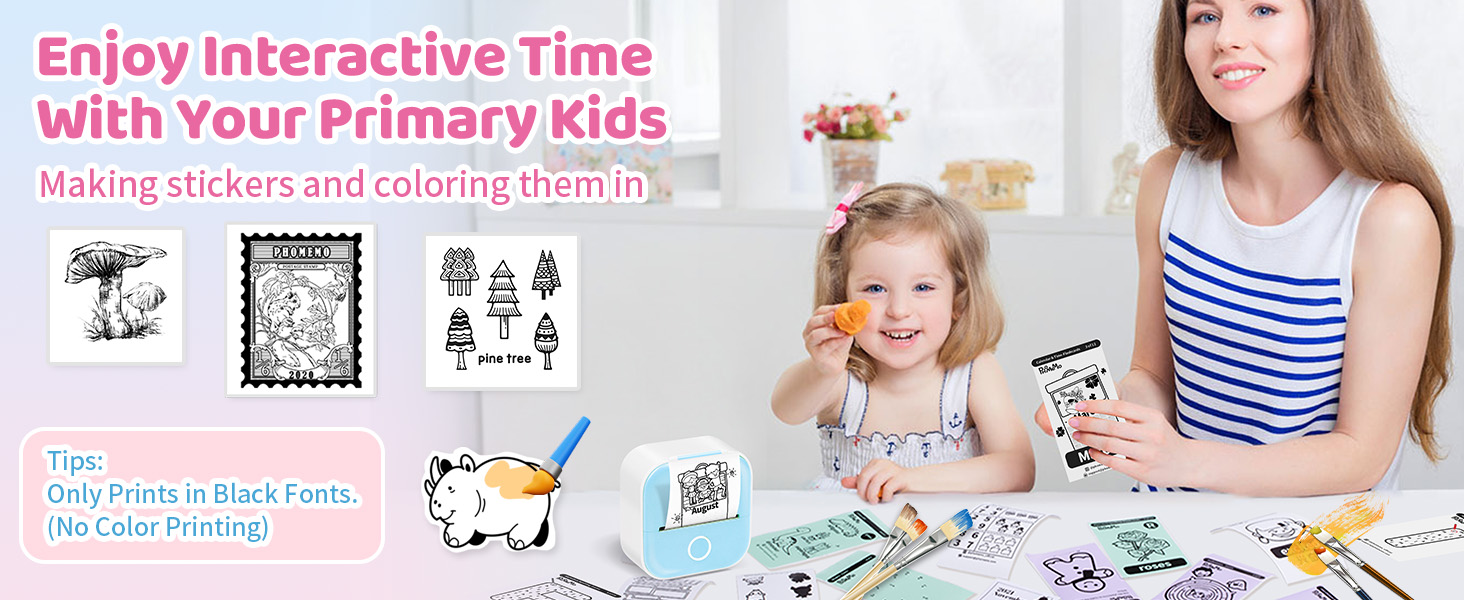 mini sticker printer thermal printer