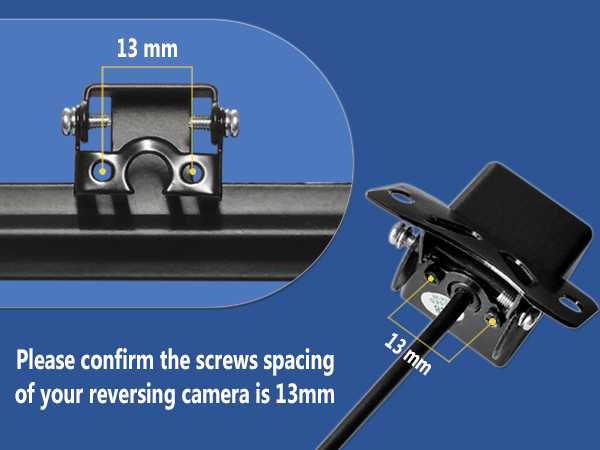backup camera bracket back up license plate mount rear holder frame black aluminum car tag view