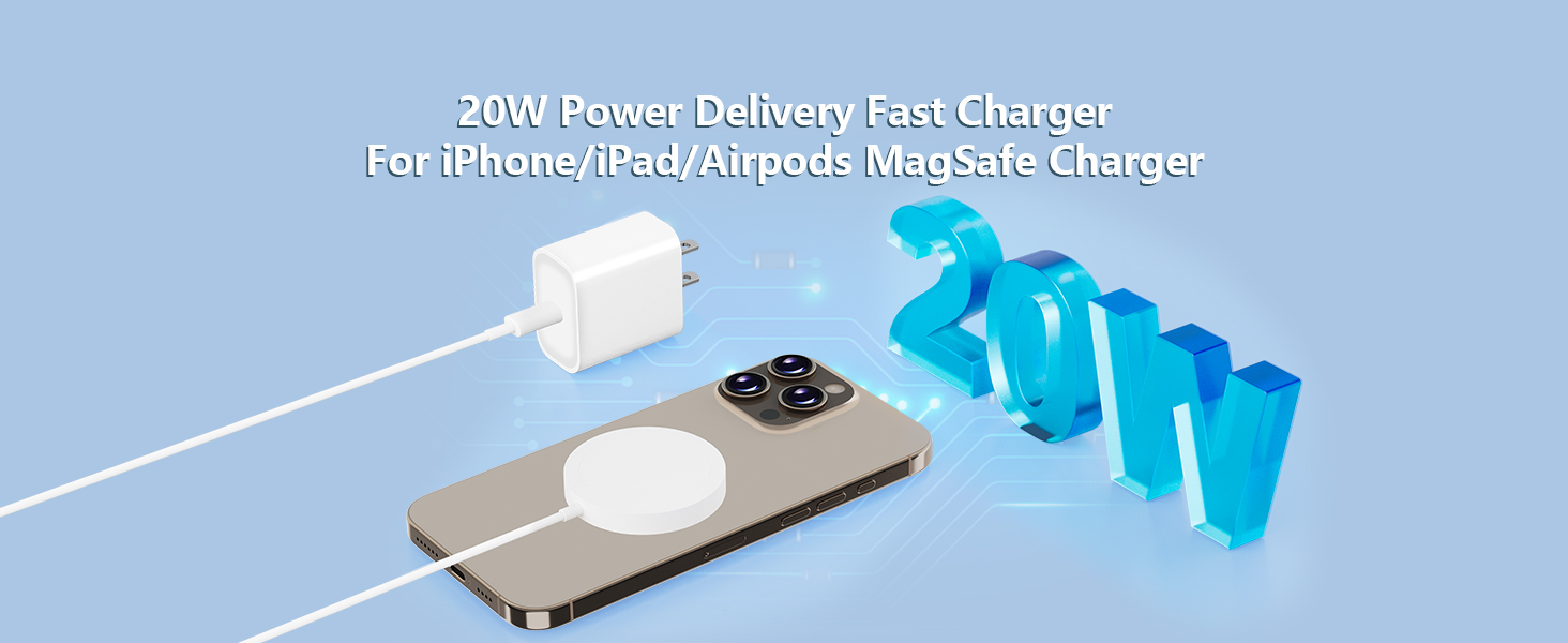 Apple MFi Certified 2Pack iPhone Charger Fast Charging 20W USB C Wall Block Type C Charger Chargers