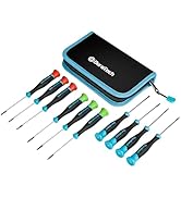 DURATECH Mini Screwdriver Set, 10 PCS Magnetic Precision Screwdriver Set with Pouch, Phillips, Sl...
