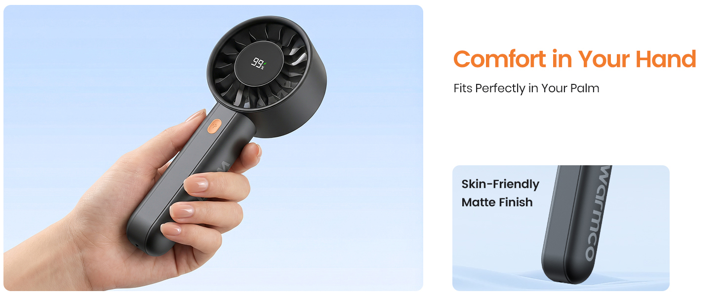 Ergonomic Design Fits Perfectly in Palm with Skin-Friendly Matte Finish for Comfortable Grip