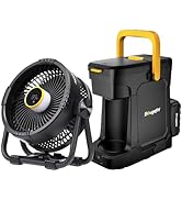 BougeRV Camping Outdoor Camping Electrical Sets 20000mAh Battery Powered Fans and 18V 8Ah Battery...