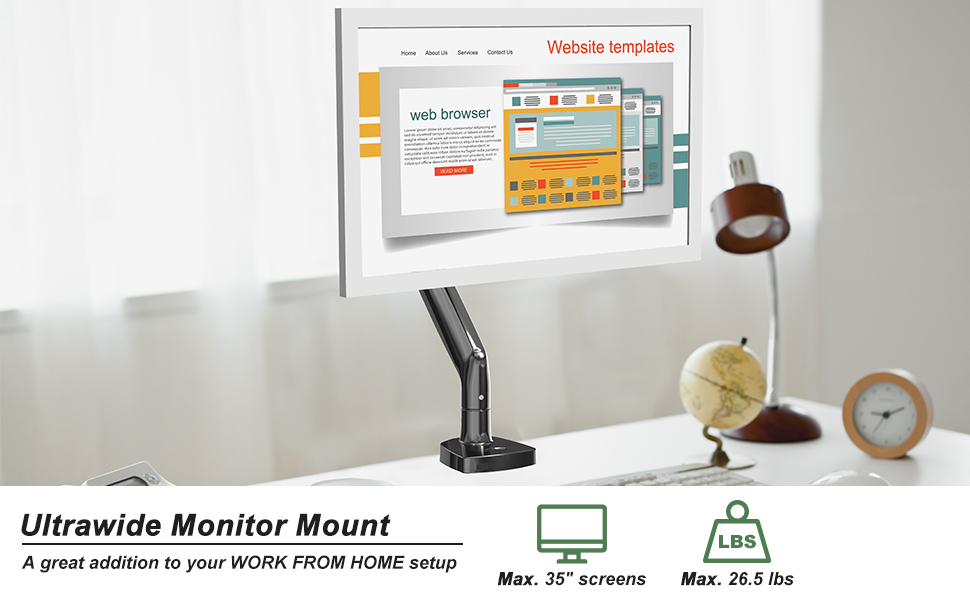 single monitor mount