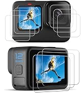 [9pcs] Hero 12 11 10 9 Screen Protector Compatible with Go Pro Hero 12/11/10 / 9 Black, Ultra Cle...