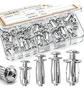mankk 40PCS Expansion Screw and Petal Nut Kit M4 M5 M6 M8 Jack Car Metal Screw Petal Shape Metal ...