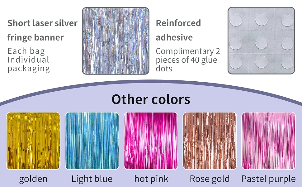 Disposable Table Skirts party banner garland decoration-laser silver