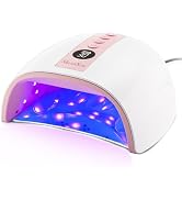 MelodySusie Compact Advanced UV LED Nail Lamp, P-Plus30B Nail Dryer with 3 Timers &amp; Smart Sensor ...