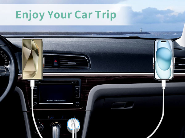 15 plus phone charger for car iPad Pro type c car charger fast charging