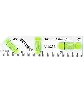 BETHEL Small Level Shatterproof Cross Check BubbleLevel Mini PocketLevel 45°/90°/180°SpiritLevel ...