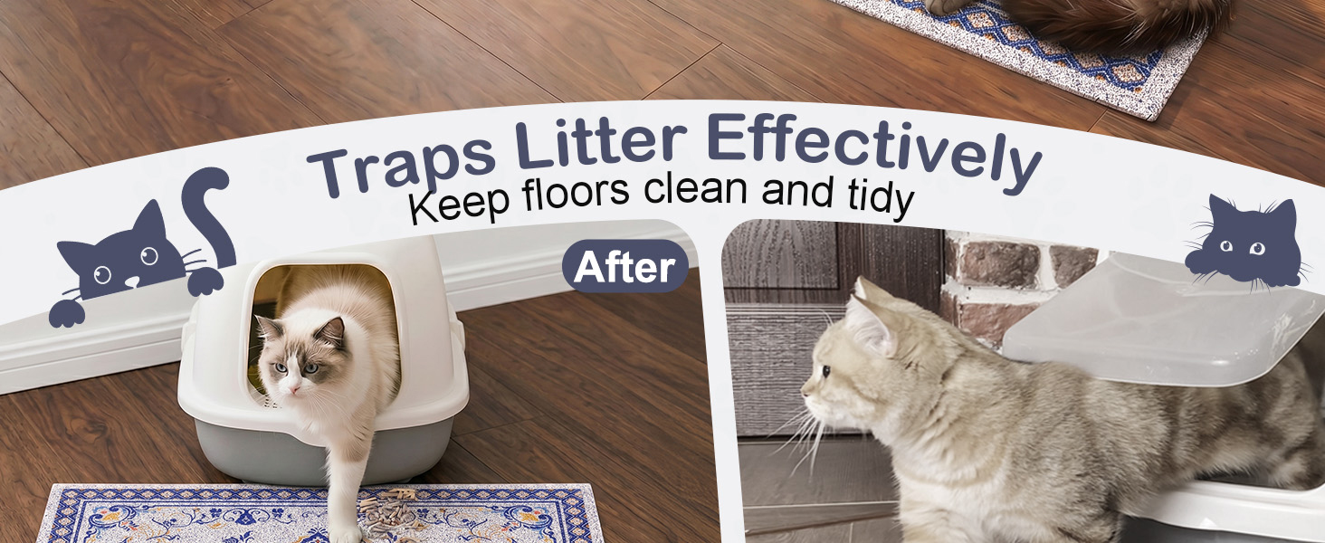 cat liter mat