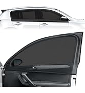 Car Window Shades for SUV - 4 Pack Stretchy Sun Shade Mesh Side Car Window Screen Covers for Camp...