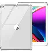 Case for iPad 9th/8th/7th Generation iPad 10.2 Case 2021&amp;2020&amp;2019, Transparent Clear Shockproof ...