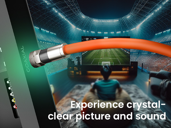 Experience crystal-clear picture and sound
