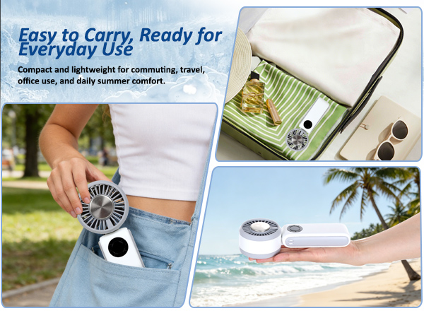 portable handheld fan