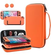 PAWDIARY Switch 2 Carrying Travel Case Orange Bag, with Hard PC Dockable Case Skin Compatible wit...