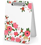 Rimilak Plastic Cute Clipboard with Storage, Open Nursing Clipboard Foldable Storage, Cute Clipbo...
