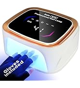 Cordless Nail Lamp for Gel Nails, UV LED Nail Light with 4 Timer Modes &amp; LCD Large Screen, Profes...