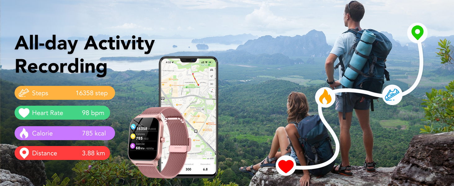 stylish smartwatch for women perfect for work, gym, travel and daily wear workout watch for women