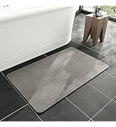 MontVoo-Bath Mat Rug-Rubber Non Slip Quick Dry Super Absorbent Thin Bathroom Rugs Fit Under Door-...
