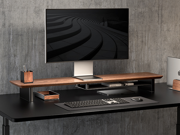 vertical laptop stand holder dock desk setup desk shelf organizer