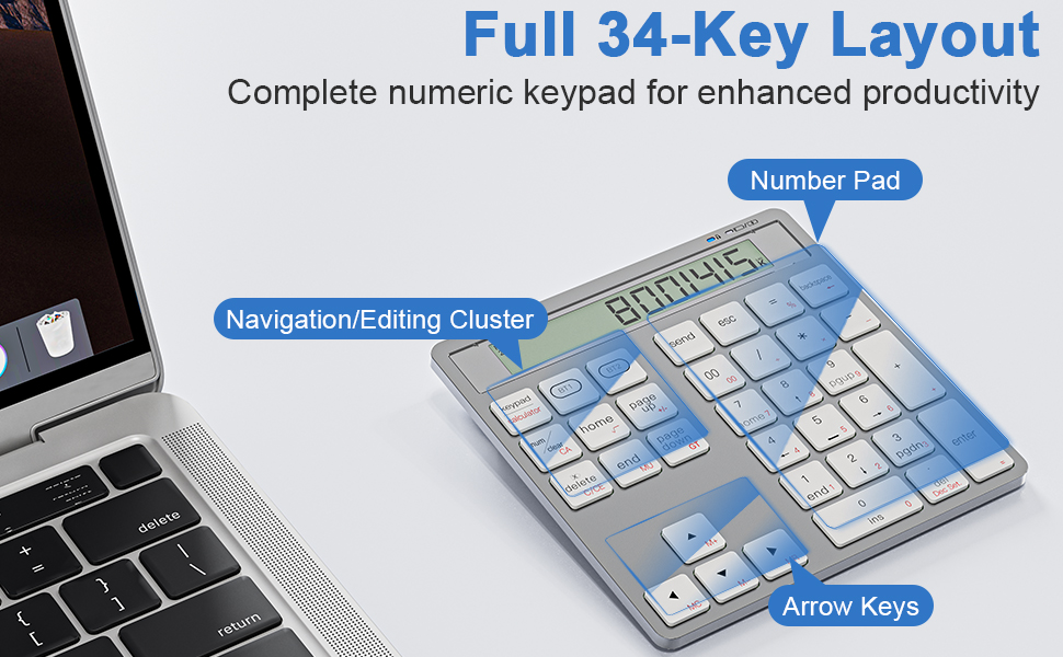 dual bluetooth number pad
