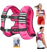 Weighted Vest for Women Men, 8 lb/10 lb/12 lb Weight Vest for Walking with Reflective Stripe and ...