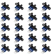 Ransanx 20PCS IR Infrared Sensor Module Robot Speed Sensor Module Light Arc Extinguishing Slotted...
