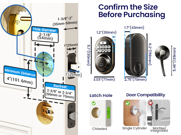 keyless entry door lock