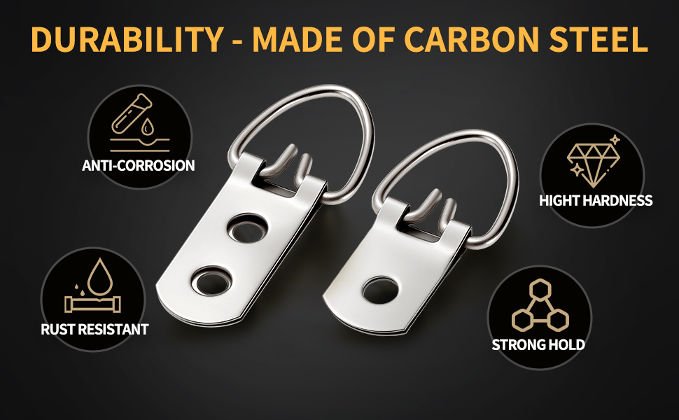 DURABILITY - MADE OF CARBON STEEL ANTI-CORROSION RUST RESISTANT HIGHT HARDNESS STRONG HOLD