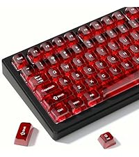 dagaladoo Double Shot PBT keycaps for Mechanical Keyboard,Shine Through keycap Cherry Profile,Gradie...