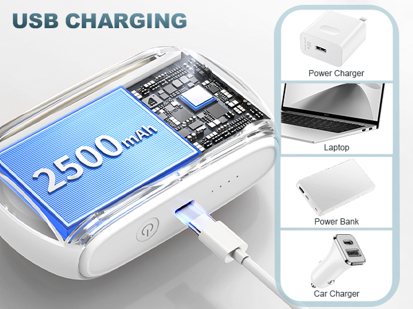 personal handheld fan portable neck fan mini small fan battery operated fan usb rechargeable fan