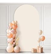 Ledido 6FT Wedding Arch Backdrop Cover-Arch Covers Fitted Stretchy Spandex Round Top Stand Backdr...