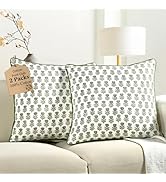 CPC Throw Pillow Covers for Couch, 20x20 Inch Decorative Couch Pillows for Living Room, 100% Cott...