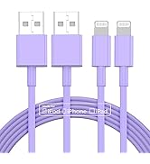 3pack 6ft iPhone Charger, [Apple MFi Certified] Long iPhone Charger Cord 6 ft, Apple Lightning to...