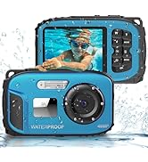 Underwater Camera 16FT Waterproof for Kids Waterproof Digital Camera for Snorkeling Swimming Auto...