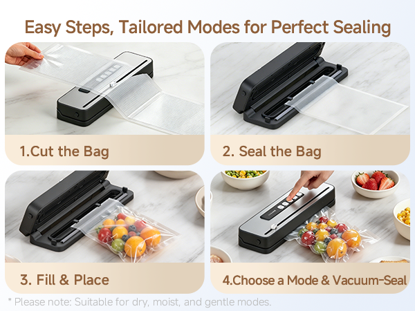 Easy Steps, Tailored Modes for Perfect Sealing