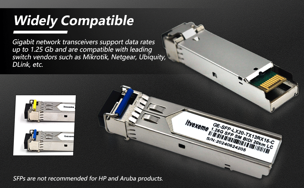 1.25G BIDI SFP Network Transceiver Module