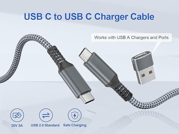 USB C to USB C Charger Cable