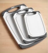 Cutting Boards for Kitchen - BPA-Free Chopping Board - Different Sizes &amp; Non Slip Handles - Rever...