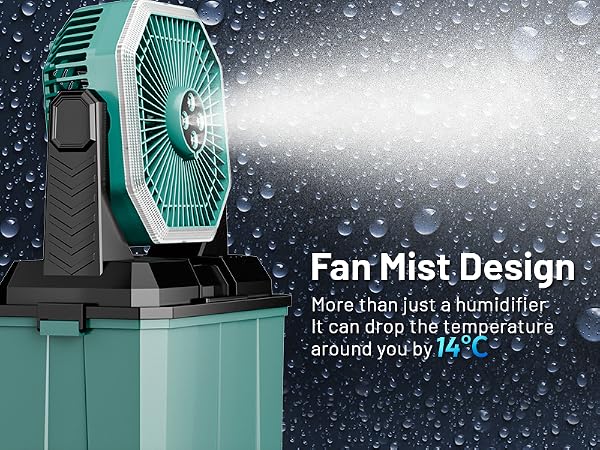 portable misting fan
