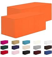 CXPSINC 2 Pack Fitted Table Clothes-48 x 24 Inch Rectangle Tablecloths for 4 Foot Tables, Washabl...