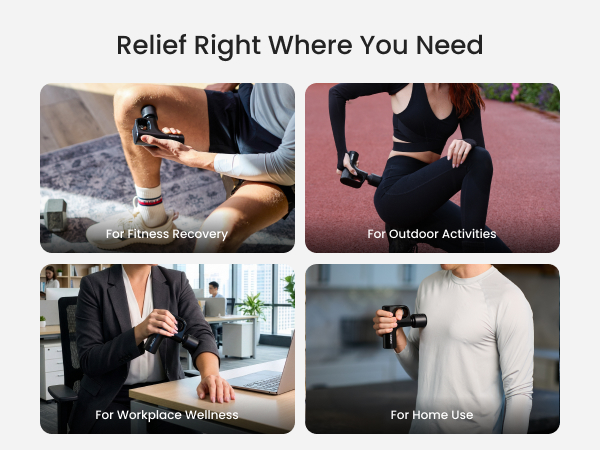 Mini Massage Gun with Heat and Cold Therapy Professional Deep Tissue Handheld Massager