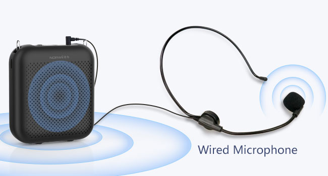 Voice Amplifier with wired microphone