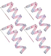 Kaiyuan Dynasty 4pcs Dance Ribbons Sparkling Dance Ribbon Streamer 78.7inch Gymnastics Ribbon Dan...