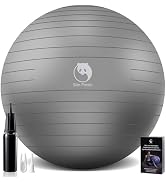 Slim Panda Exercise Ball, 65cm Yoga Ball for Workout, Birthing, Stability, Balance and Physical T...