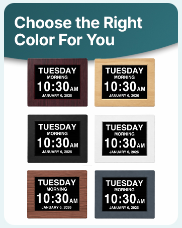 American Lifetime Day Clock Day of the Week Clock Time of Day Clock Calendar Clock