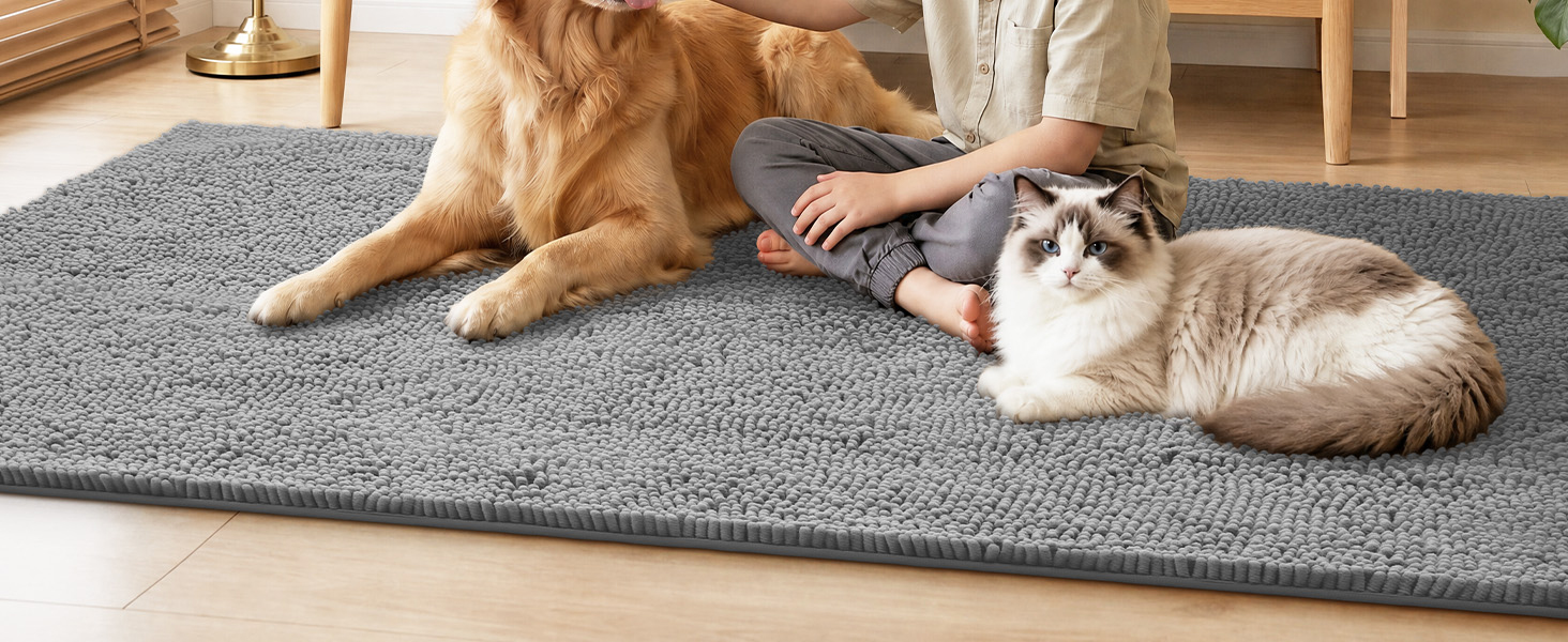 100pointONE Dog Door Mat for Muddy Paws