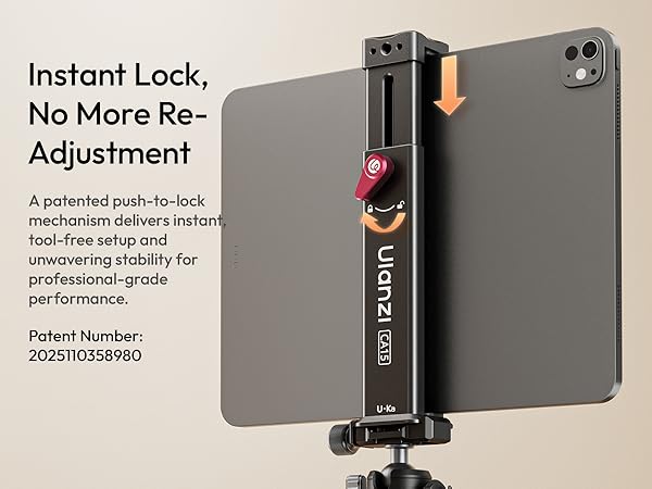 ULANZI Aluminum iPad Tablet Tripod Clamp