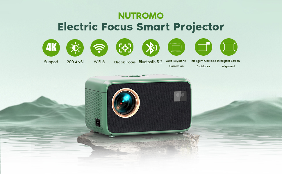 Portable Mini Projector with Wifi and Bluetooth